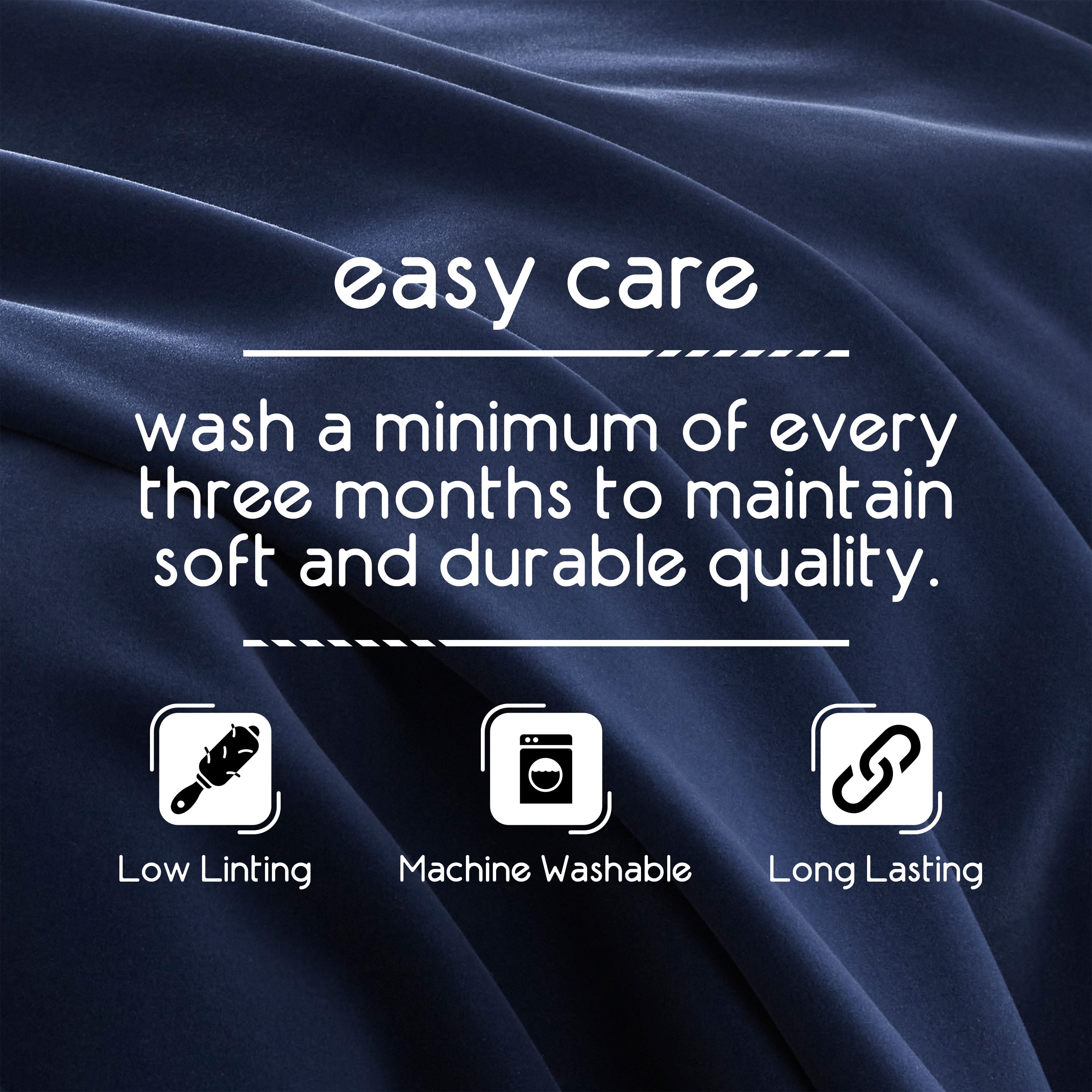 Soft All-Season Fleece Throw Blanket – Cozy Layering Bed Blanket – King Size – Navy