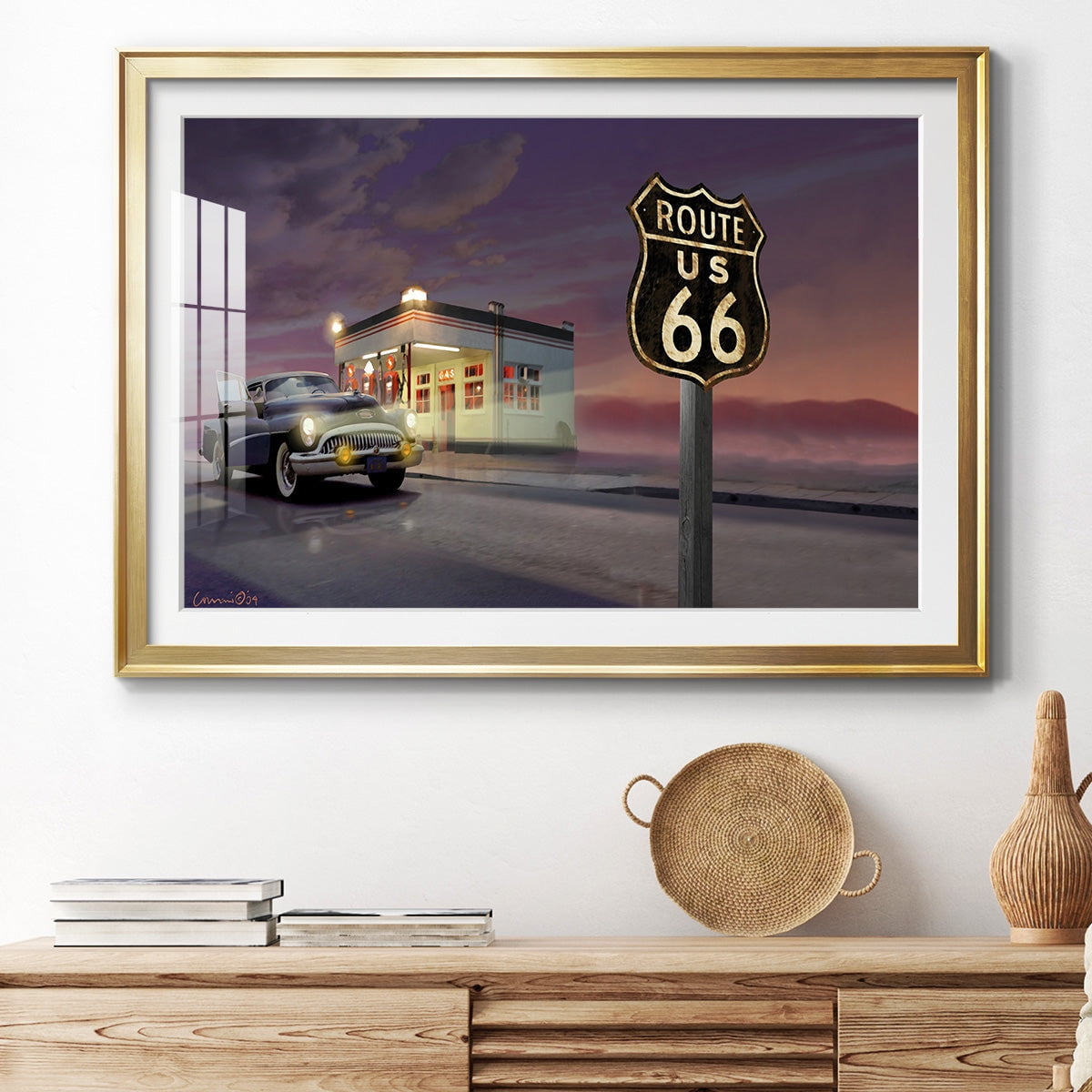 Route 66 Premium Framed Print - Ready to Hang