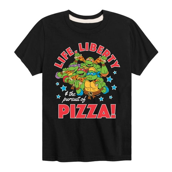 Teenage Mutant Ninja Turtles - Life Liberty Pursuit Of Pizza - Youth Short Sleeve Tee