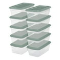 thumbnail image 1 of Sterilite  Ensemble de (10) 5.7L Boîtes de Rangement Aqua, 1 of 3