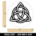 thumbnail image 2 of Celtic Triquetra Knot Outline Rubber Stamp for Scrapbooking Crafting Stamping - Mini 1/2 Inch, 2 of 7