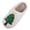 Dark Green, variant on Slippers for Women Man Fuzzy House Slip on Indoor Outdoor Bedroom Furry Fleece Lined Comfy Memory Foam Antiskid Home Shoes Red Size 7.5