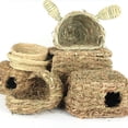 thumbnail image 4 of Tiberpe Hamster Toys Bunny Grass House Toys Bunny Pet Grass House Toys/Rabbit Toys/Rabbit Bedding Rabbit Hut Small Grass Hideout Hand, 4 of 6