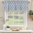 thumbnail image 2 of Navy Blue Anchor Nautical Curtain Valances for Windows, Kitchen Valance Window Treatments Panel 2 Pack, Coastal Ocean Summer Beach Rod Pocket Short Curtains for Bathroom Bedroom 54 x 18 Inch, 2 of 8