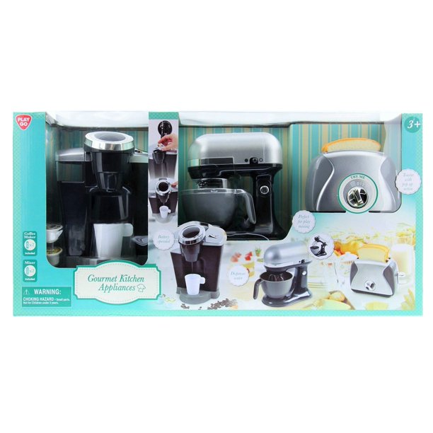 PlayGo Pretend Play Gourmet Kitchen Appliance Set Single Serve Coffee