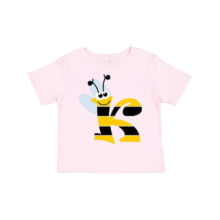 

Inktastic Cute Bee Initial K Gift Toddler Boy or Toddler Girl T-Shirt