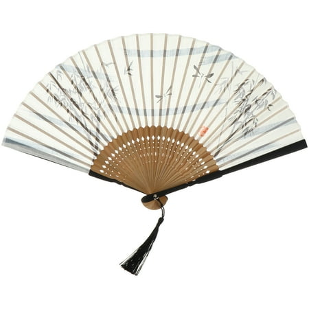 

1pc Japanese Style Bamboo Folding Fan Dancing Handheld Fans Home Decor
