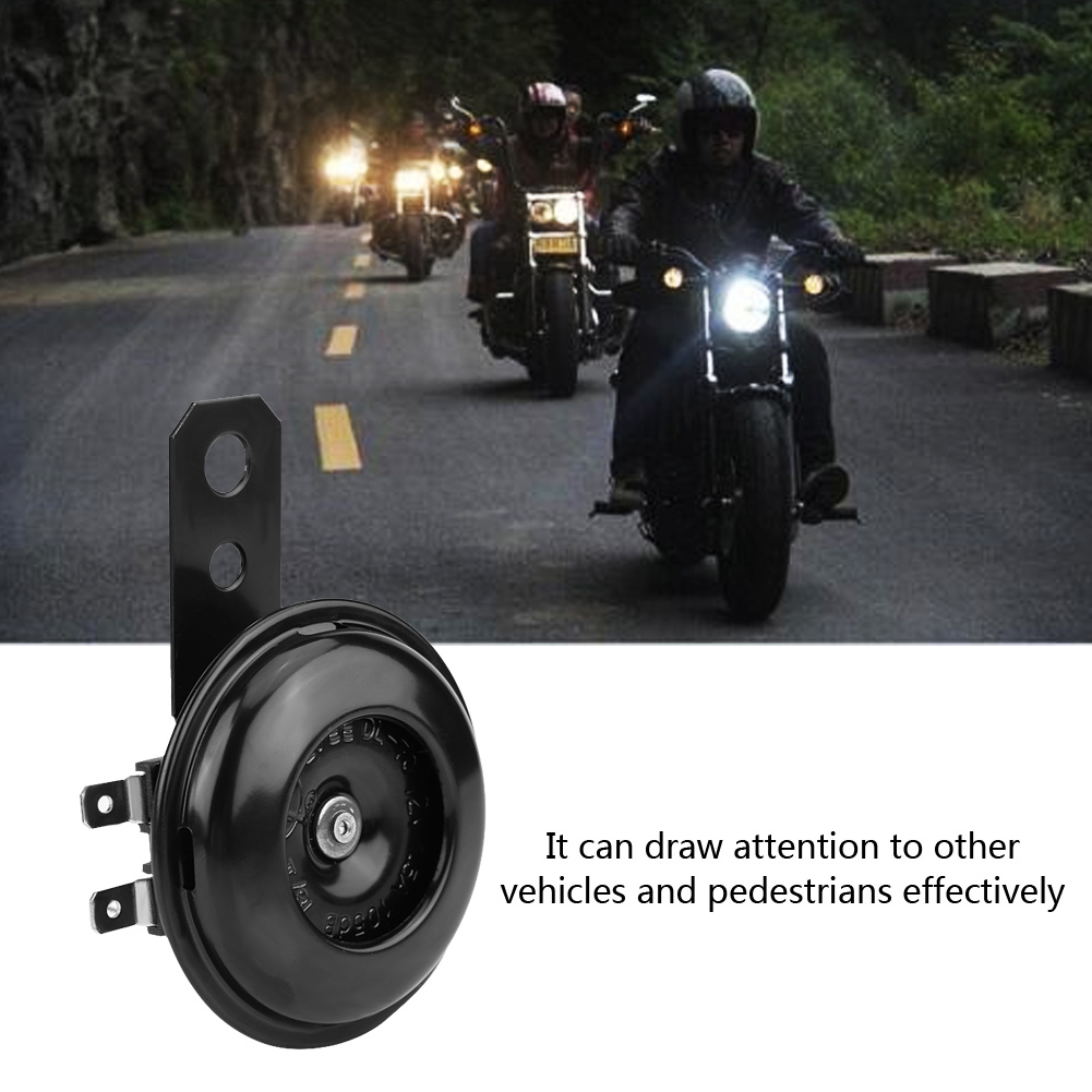 Ccdes Motorcycle Universal Waterproof Electric Horn Round Loud Speaker