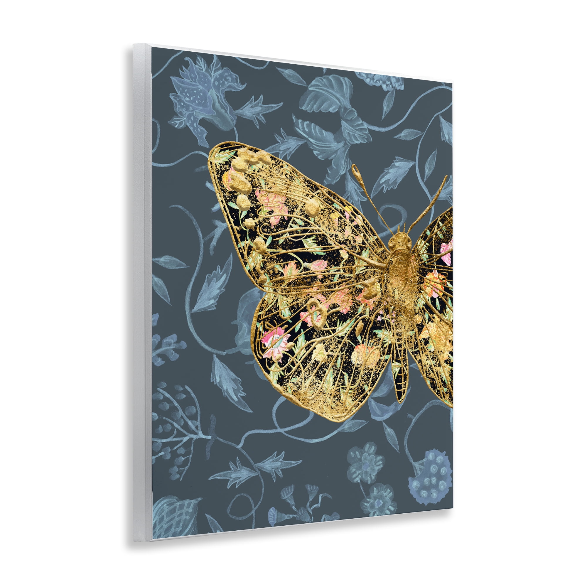 Stupell Industries Glam Traditional Butterfly Animals & Insects Painting Unframed Art Print Wall Art, 11 x 14