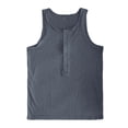 thumbnail image 5 of Men's Solid Color Mesh Hooded V-Neck Hollow Thin Sleeveless Loose Fit Vest Top for Summer Casual Wear Mens Muscle Gym Tank Top Breathable Sleeveless Shirts for Active Men, 5 of 6