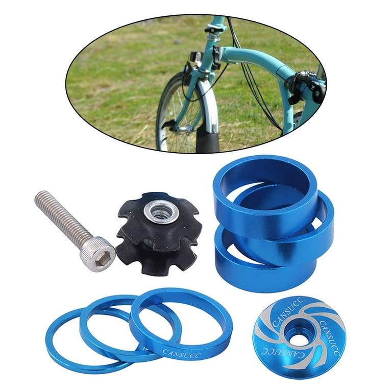 Aluminum Alloy Headset Spacer and Headset Mountain Bike Fork Spacers Headset Stem Top Cover for Modification Accessories Blue Walmart