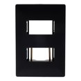 thumbnail image 1 of Placa Eléctrica 2 Módulos Alpha Negro, 1 of 3