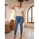 thumbnail image 2 of Pack de 2 Blusas Casuales Unitalla, Manga Corta y Ajuste Entallado, Básica y Elegante para Mujer, 2 of 5
