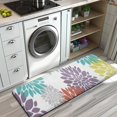 thumbnail image 3 of Yellow Floral and Petal Pattern Kitchen Rug Mat,Kitchen Runner Rugs Non Skid Washable,Decorative Kitchen Floor Mats for Kitchen,Sink,Laundry,17"x47.2", 3 of 7