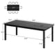 thumbnail image 2 of Kojooin Mesa de Comedor Industrial Moderna, Mesa Rectangular Espaciosa con Patas de Madera y Metal Diseñadas, Esquinas Redondeadas Seguras, Fácil Montaje para Uso en Comedor, Sala de Estar U Oficina, 2 of 7