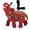 L, variant on Large Red Elephant Statue, Decorative Figurine Large Red Elephant Statue, Ceremonial Clothing Design Elephant Sculpture Ornament, Elephant Sculpture Ornament for Home Living Room Desktop Decor