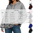 thumbnail image 2 of Tumotour Pullover Hoodies for Women'S Hooded Fall Sweatshirt Drawstring Long Sleeve Athletic Workout Blouses, 2 of 3
