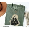 thumbnail image 3 of Virgin Mary Christian Graphic T-Shirt – Faith Comfort Colors Unisex Tee, Holy Spirit Prayer Church Shirt, Religious Gift for Christmas & Easter, 3 of 8