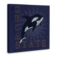 thumbnail image 4 of Stupell Industries Orca State Varsity Animals Painting Wrapped Canvas Art Print Wall Art, 36 x 36, 4 of 8