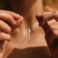 thumbnail image 4 of Collar de Vial Uxcell, 2Pcs Collar de Contenedor de Vidrio Cilíndrico, Tono Plateado, 4 of 7