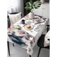 thumbnail image 6 of Spring Pig Table Cloth, Waterproof Tablecloth for Rectangle Tables, Butterfly Botanical Floral Summer Reusable Washable Fabric Table Cover for Restaurant Kitchen Dining Tables 60"x120", 6 of 9