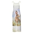 thumbnail image 4 of Kmdttou Cargo Pants Easter Print Sleeveless Two Pocket Casual Overalls Jumpsuit Jumpsuit Pants (Regular & Plus Size) S-5XL, 4 of 5