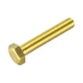 thumbnail image 1 of Unique Bargains Brass Hex Bolts, M8x45mm 1 Pack Fully Thread Grade 4.8 Machine Screws, 1 of 4
