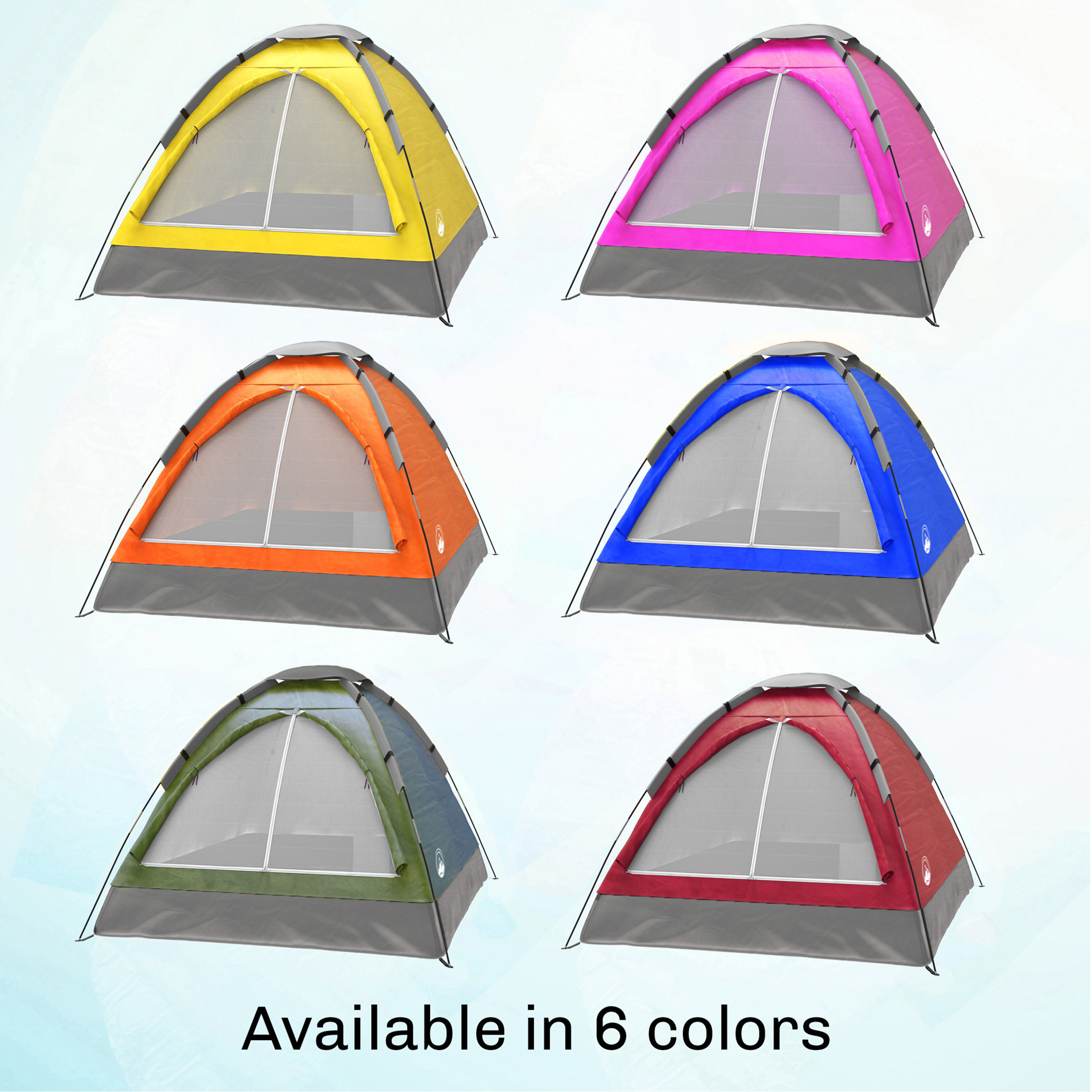 Wakeman 2-Person Dome Tent with Rain Fly and Carry Bag photo 8