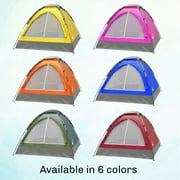 2-Person Dome Tent with Camping Accessories - Including Rain Fly and Carry Bag in Red - by Wakeman Outdoors