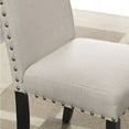 thumbnail image 4 of Roundhill Biony Tan Fabric Bar Stools with Nailhead Trim, Set of 2, 4 of 6