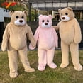 thumbnail image 2 of Nuevo disfraz de mascota oso bailarín, divertido disfraz de muñeca de dibujos animados para caminar en el bar, tocado, oso de peluche, cosplay, fiesta de carnaval, espectáculos, utilería, 2 of 5