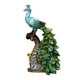 thumbnail image 5 of Estatua de pavo real, escultura animal de resina, adorno de mesa coleccionable para dormitorio Bien, 5 of 9