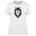 thumbnail image 1 of Wolf Going Out Of A Triangle T-Shirt Men -Image by Shutterstock, Male 3X-Large, 1 of 2