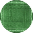 thumbnail image 1 of Ahgly Company Indoor Round Persian Emerald Green Traditional Area Rugs, 5' Round, 1 of 4