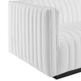 thumbnail image 6 of Modway Conjure Channel Tufted Upholstered Fabric 4-Piece Sectional Sofa in Black White, 6 of 10