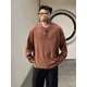 thumbnail image 2 of Sudadera holgada de alta calidad para hombre, camiseta abotonada para hombre, camiseta de gran tamaño, ropa de calle, original, manga larga, una pieza, 2 of 5