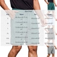thumbnail image 4 of EOYWHK Mens Drawstring Shorts Elastic Waist with Pockets Mens Gym Shorts for Men Soft Lightweight Breathable Activewear Daily Wear Outdoor Light Blue, Size XXXL, 4 of 9