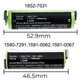 thumbnail image 4 of 1590-7291 1590-7292 1591-0062 1591-0067 Battery for Moser ChroMini 1591 Trimmer, 4 of 4