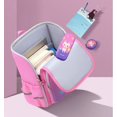 thumbnail image 3 of (Pequeño) Mochila para niños de corazón rosa para niños, mochila escolar preescolar de jardín de infantes de primaria, bonita, multifuncional, de gran capacidad, 3 of 4