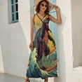 thumbnail image 2 of Surfing Dinosaurs Sleeveless Dress Woman Fashion Long Dresses Women's Summer Suit Dress 2025, 2 of 6