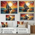 thumbnail image 4 of Designart "Sailboat Sailing harmonies III" Sailing Boat Floater Framed Canvas Print, 4 of 7