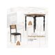 thumbnail image 5 of Compact 2-seater dining set spiral leg mesa & sillas para cozy kitchens & apartments, 5 of 6