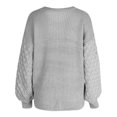 thumbnail image 2 of Vedolay Womens Sweater Women's Casual Crewneck Lightweight Pullover Loose Fit Sweater,Gray M, 2 of 4