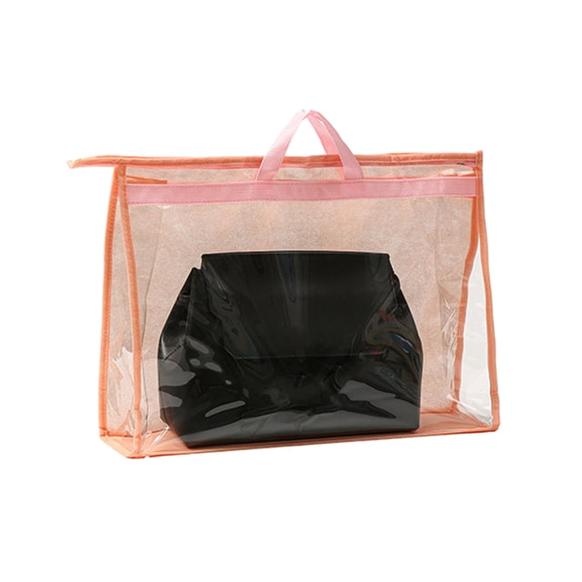LCXmlly Space saving Storage Bag Handbag Storage Organizer, Transparent Water Resistant, with Handle, Purse Protector