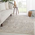 thumbnail image 5 of Alain Bordered Area Rug in Gray and Cream (8 ft. L x 2 ft. 6 in. W), 5 of 5