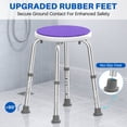 thumbnail image 3 of KEKOY Adjustable Shower Stool, FSA/HSA Eligible Bath Stools for Inside Shower Anti-Slip Round Plastic Upgraded Bathroom Seats,Tool-Free Bath Chairs for Seniors, 3 of 10