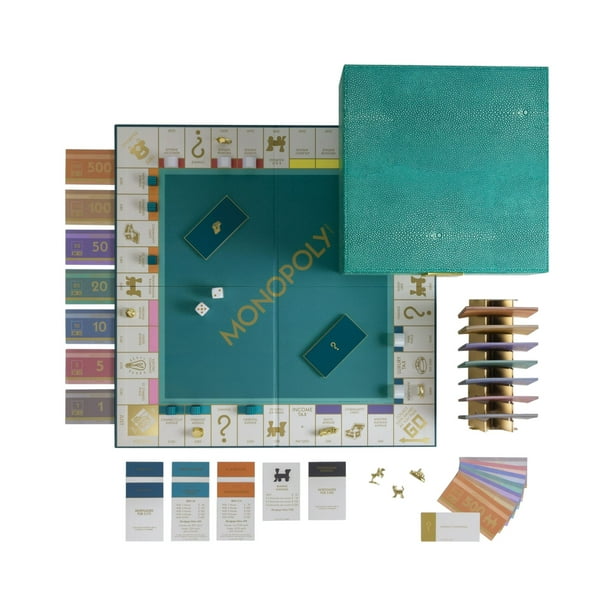 WS Game Company Monopoly Del Mar Shagreen Edition Board Game - Walmart.com