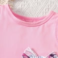 thumbnail image 4 of NOLDARES Toddler Girl Summer Clothing Outfits 2Pcs Sleeveless Tee Tank and Cute Pullover Shirt with Elastic Waist Shorts Set(Pink,5-6 Y), 4 of 9