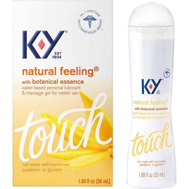 KY Natural Feeling Lubricant & Massage Gel w/ Botanical Essence, 1.69