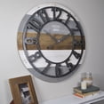 thumbnail image 1 of FirsTime & Co. Shabby Planks Wall Clock, 27", Rustic Gray, 1 of 5